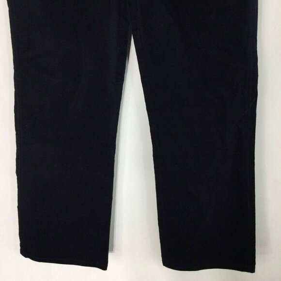 Current Elliott The Vanessa Velvet crop Straight Dark Navy Jeans Women Sz 27 NWT - Picture 3 of 11